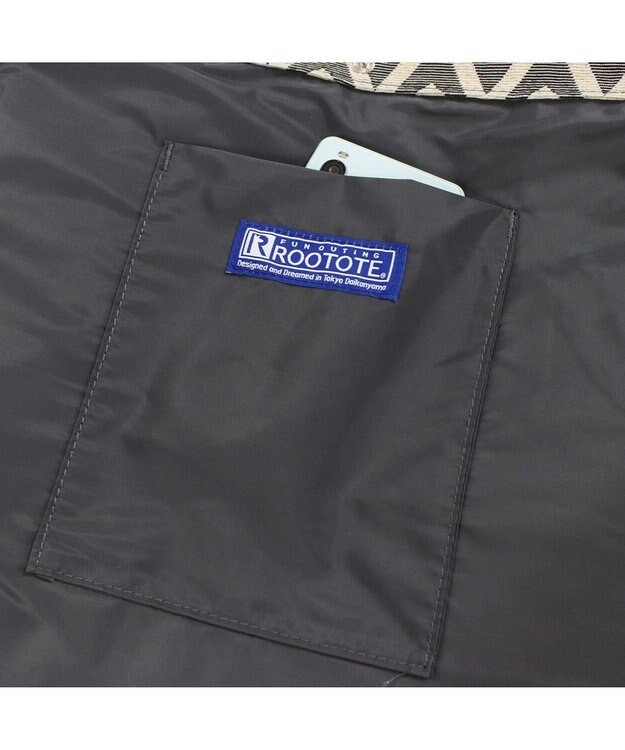 ROOTOTE 3094【A4サイズ収納】LT.アーキャトル.パターンファブリック-J 03：アロウグレー