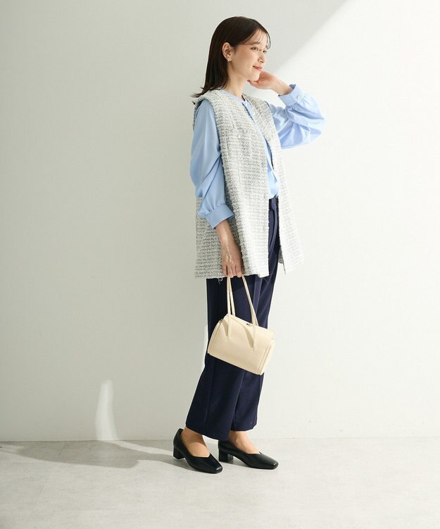 Green Parks Ｏ．きれいシルエットテーパードパンツ Navy