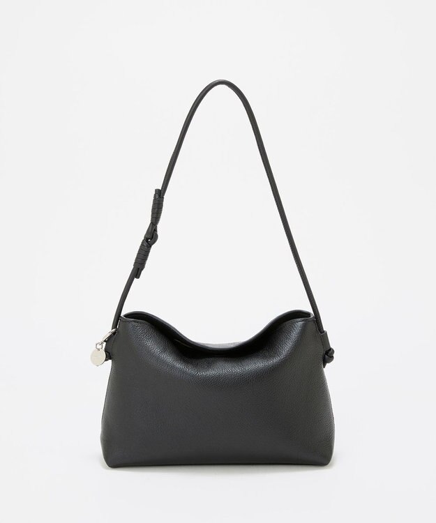 TOPKAPI 【TREASURE TOPKAPI】ソフトレザー フラップ ワンハンドル ショルダーバッグ ブラック