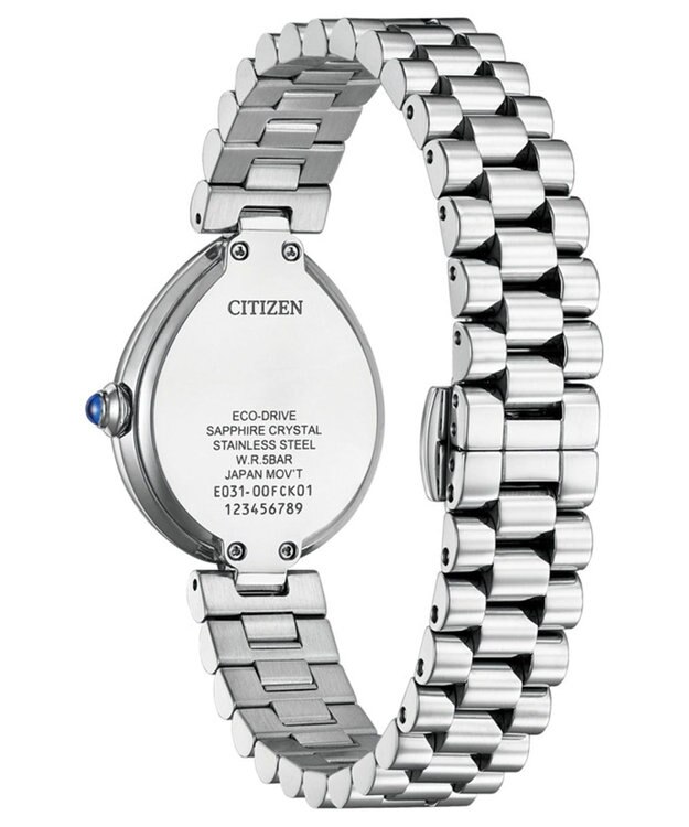 CITIZEN 【電池交換不要】ドロップ形状のジュエリーライクウオッチ EM1200-55A シルバー シルバー