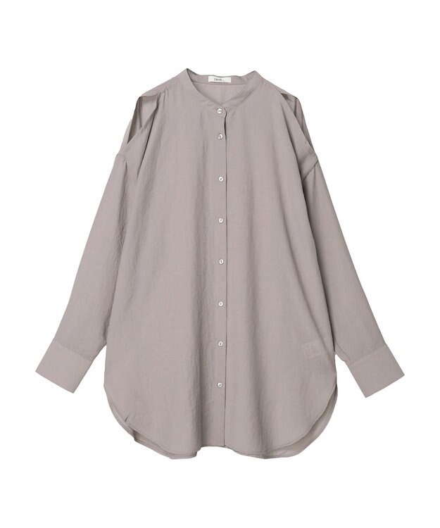 earth music&ecology ショルダースリットシャツ Mocha