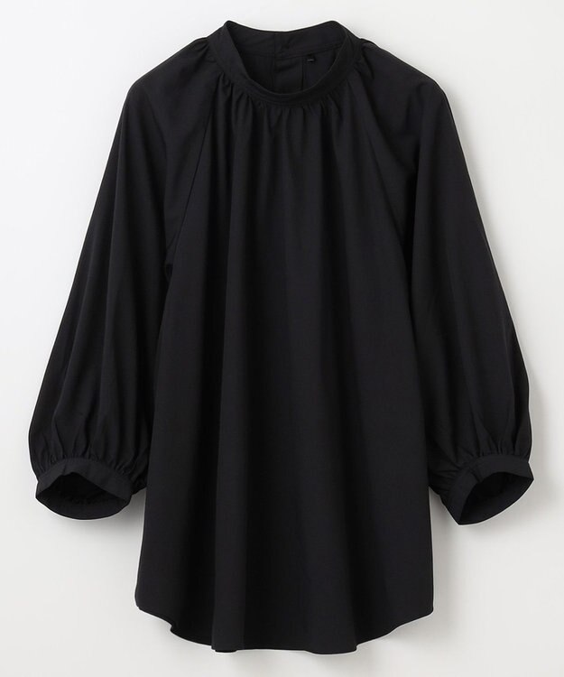 ANY 【速乾/UVカット/抗菌防臭/手洗い】エニィファンクションボリューム袖ブラウス ブラック