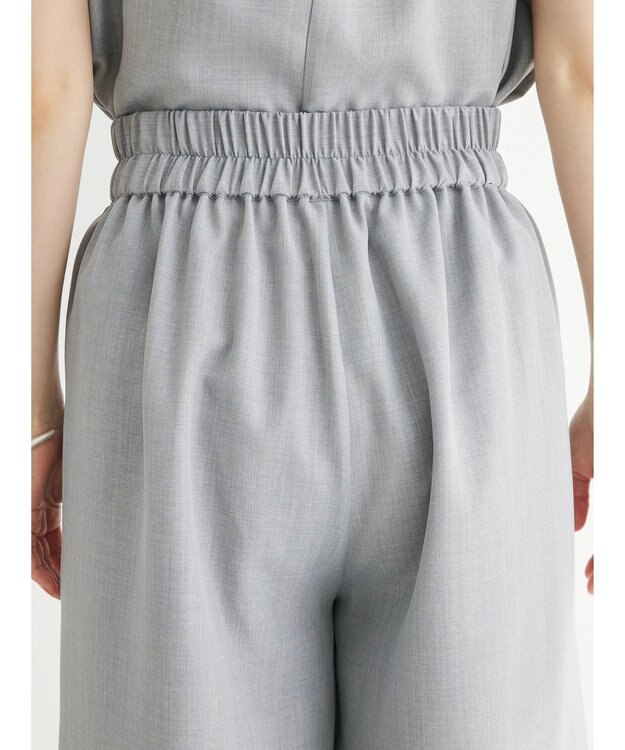 Green Parks ・ＥＬＥＮＣＡＲＥ　ＤＵＥ　リネンライクワイドパンツ Gray