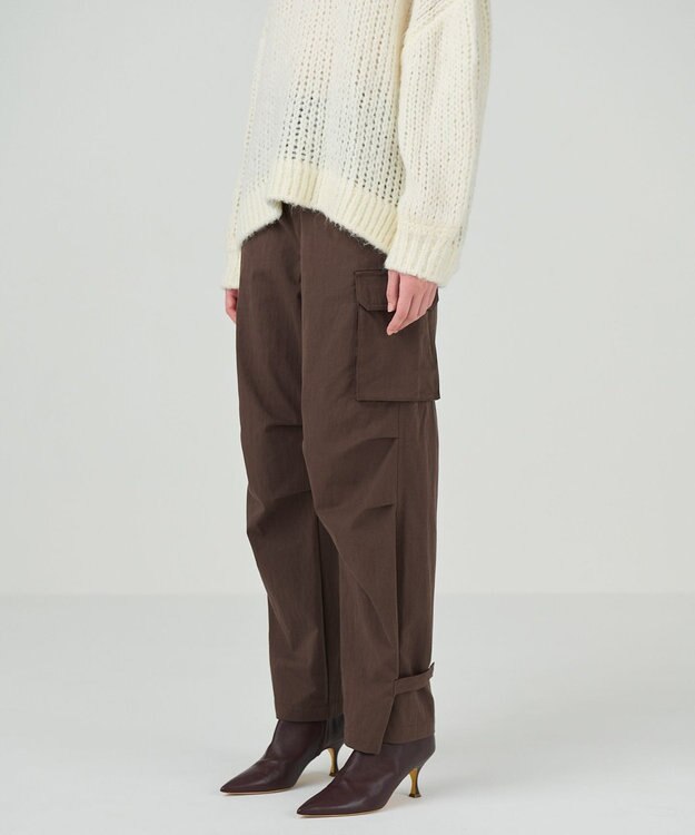 GRACE CONTINENTAL ツイルカーゴパンツ ブラウン