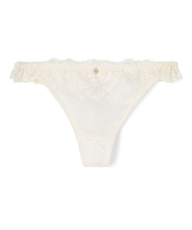 San-ai Resort（三愛水着楽園） 【northerly bra フィットシリーズ 谷間メイク】 カシュクールレースモールド Tバックショーツ M 【northerly】 アイボリー