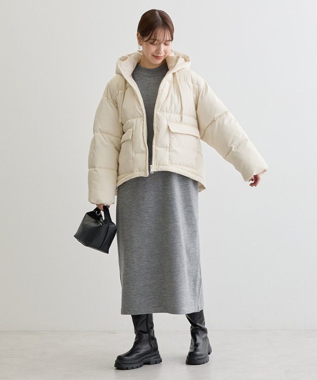 Green Parks 撥水加工ライトファイバーブルゾン Ecru