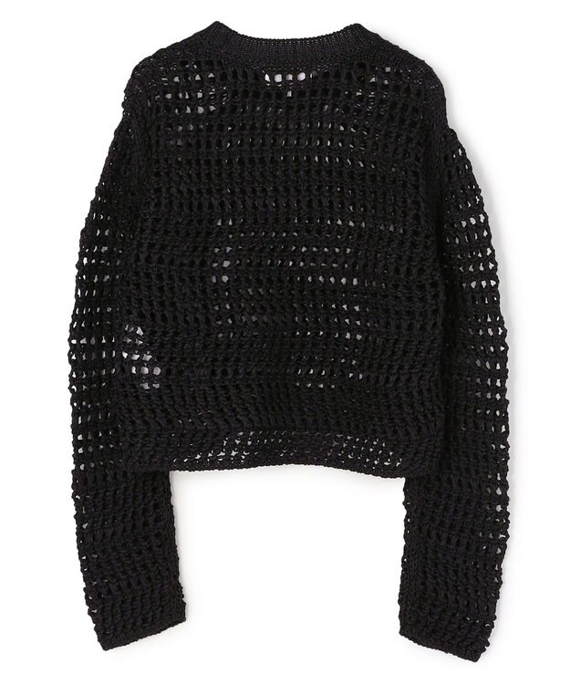 BEIGE， UVITE / コットンメッシュクロップドニット Black