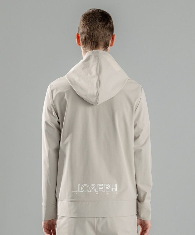 JOSEPH HOMME 新素材【水滴除去性/洗える/ストレッチ】 デューエイトタックジャージー   ジップアップパーカー アイボリー系