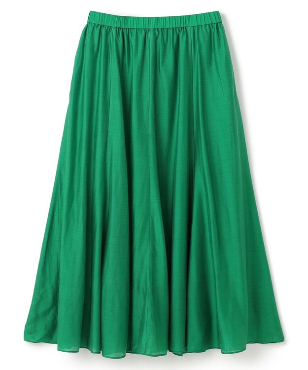 UNFILO ライトシアー フレアスカート グリーン