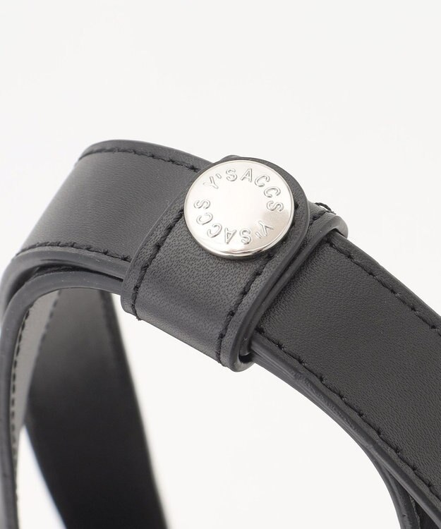 Y'SACCS アシメファスナーポケットトート ブラック