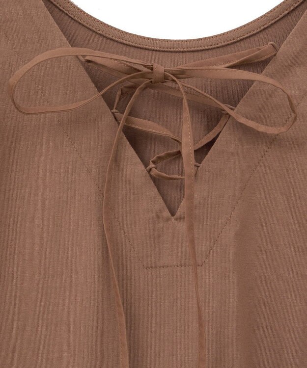 Green Parks ・ＥＬＥＮＣＡＲＥ　ＤＵＥ　２ｗａｙボリュームチュニック Brown