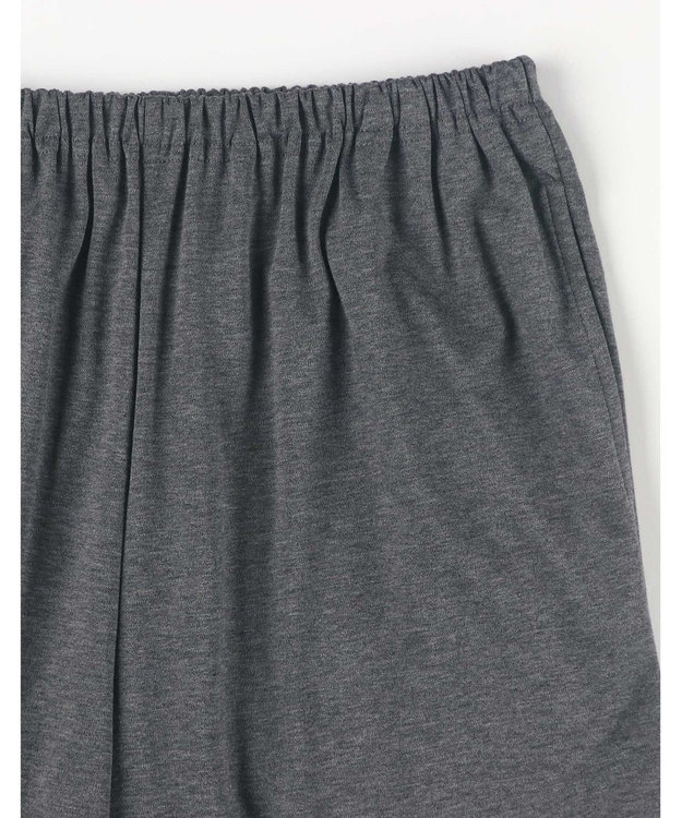 une nana cool 【綿100%】60/1 シルケットスムース 長袖開襟 MADE WITH LIBERTY FABRIC ダークグレー