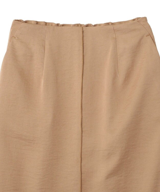 YECCA VECCA シャイニーツイルナロースカート Beige