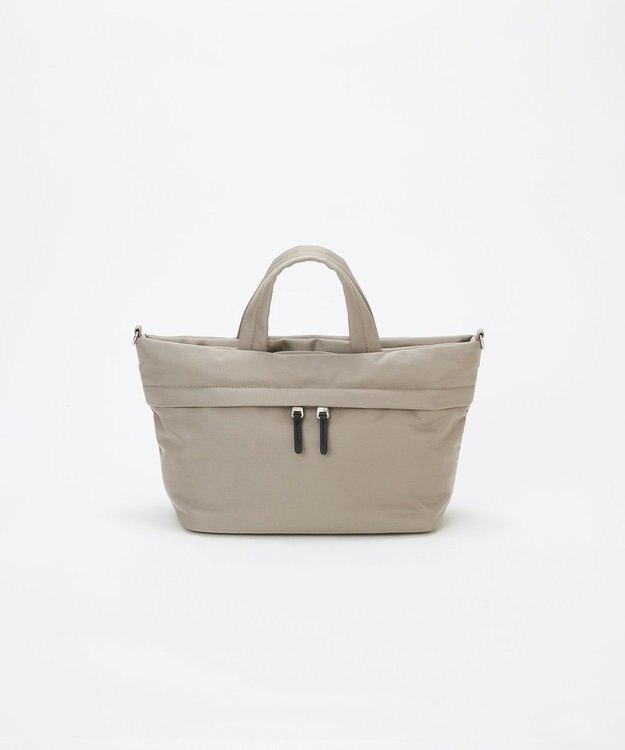 TOPKAPI 【Breath TOPKAPI】【撥水】マット ナイロン ショルダー付き ミニ トートバッグ グレー