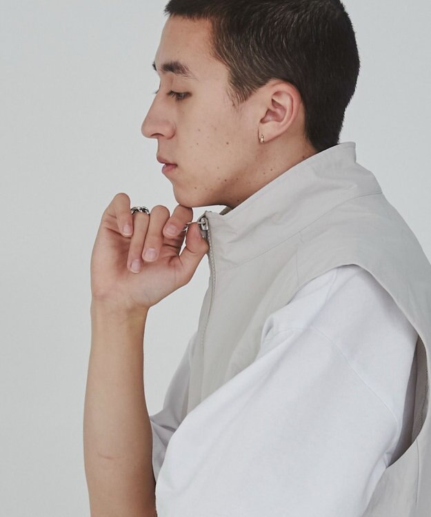 WEGO ナイロンベスト ライトグレー