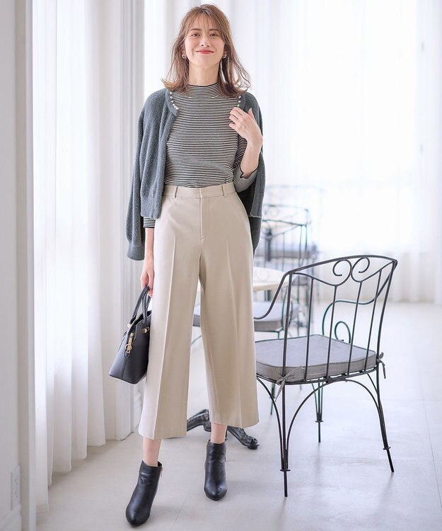 ANY SIS シャギーニット カーディガン チャコールグレー