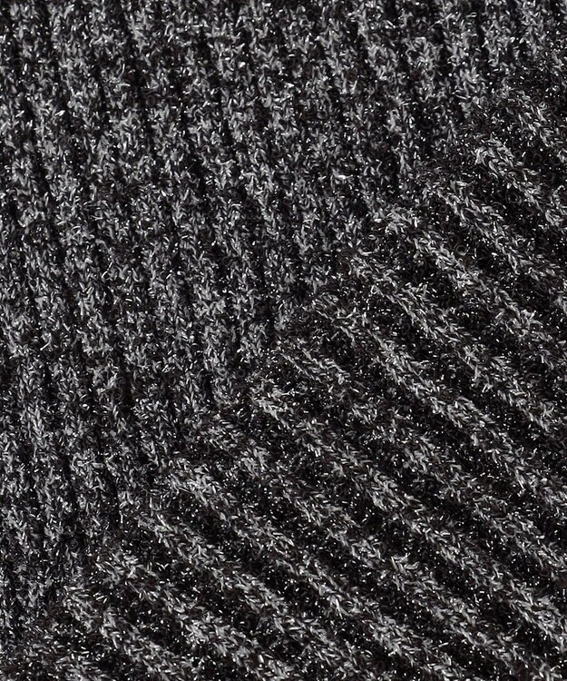 自由区 【PREMIUM KNIT COLLECTION】フリンジリブ ニット グレーミックス