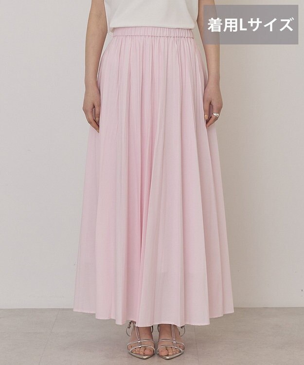 AMERICAN HOLIC 【選べる丈】シアープリーツスカート Light Pink