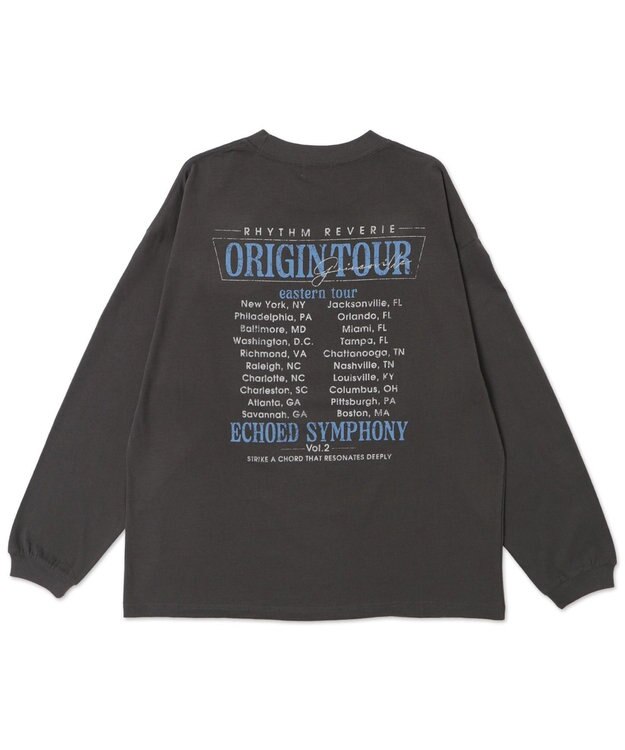 WEGO 【ユニセックス着用ITEM/MLサイズ展開】ヴィンテージライクグラフィックT（LS） 柄1