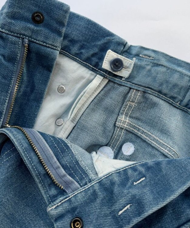 FORFORMO Adjustable Denim Pants アジャスタブルデニムパンツ ブルー