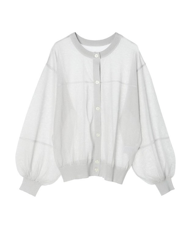 AMERICAN HOLIC 接触冷感２ＷＡＹシアーニットカーディガン Light Gray
