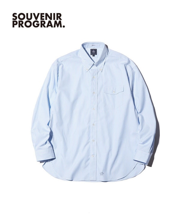 J.PRESS MEN 【J.PRESS ORIGINALS】Pin Oxford B.D. Shirt / Baggy Fit サックスブルー系1