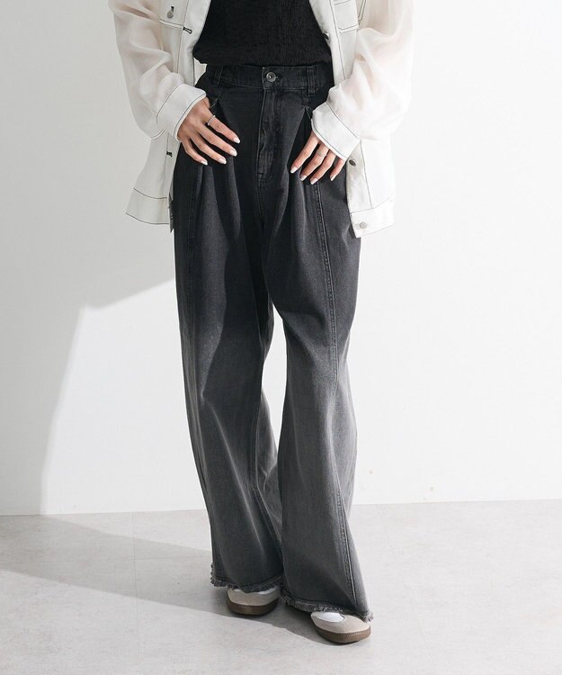 Green Parks ・ＳＵＧＡＲ　ＳＰＯＯＮ　グラデーションワイドデニ Black