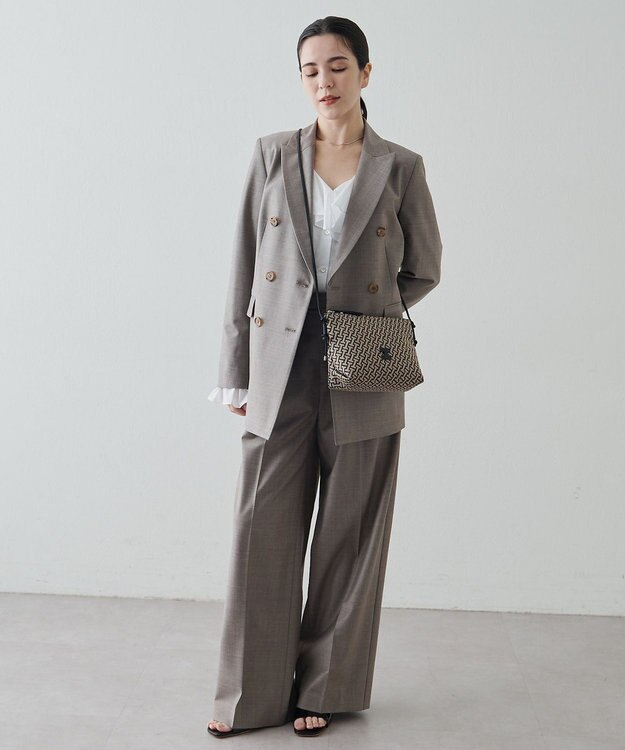 IACUCCI 【予約】モノグランマ ポーチSD JACQUARD/RUGA ブラック