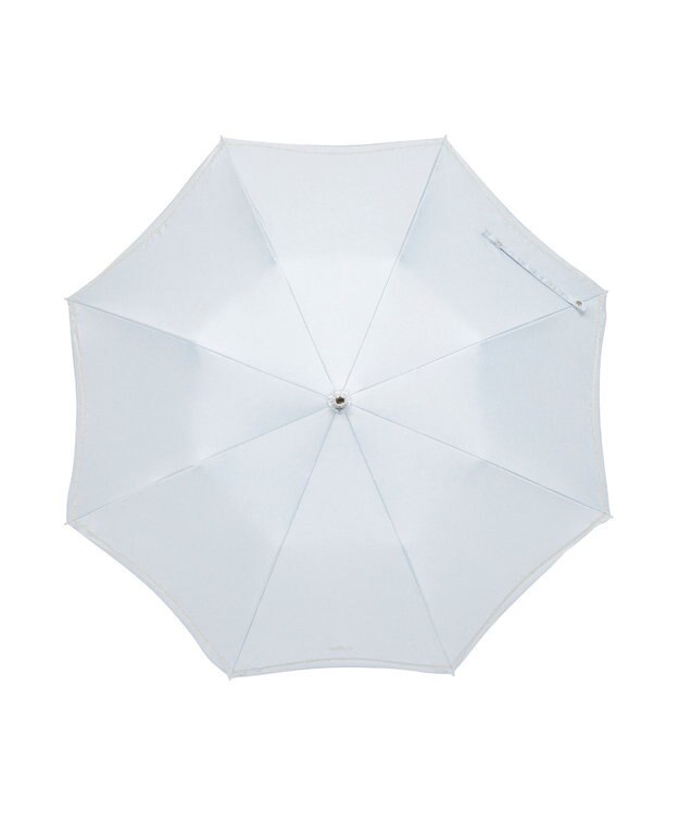 MOONBAT 【 遮光率100％/遮熱/UV】FURLA(フルラ) 晴雨兼用日傘 ジッパー刺繍 折りたたみ傘 楽折 ペールスカイ