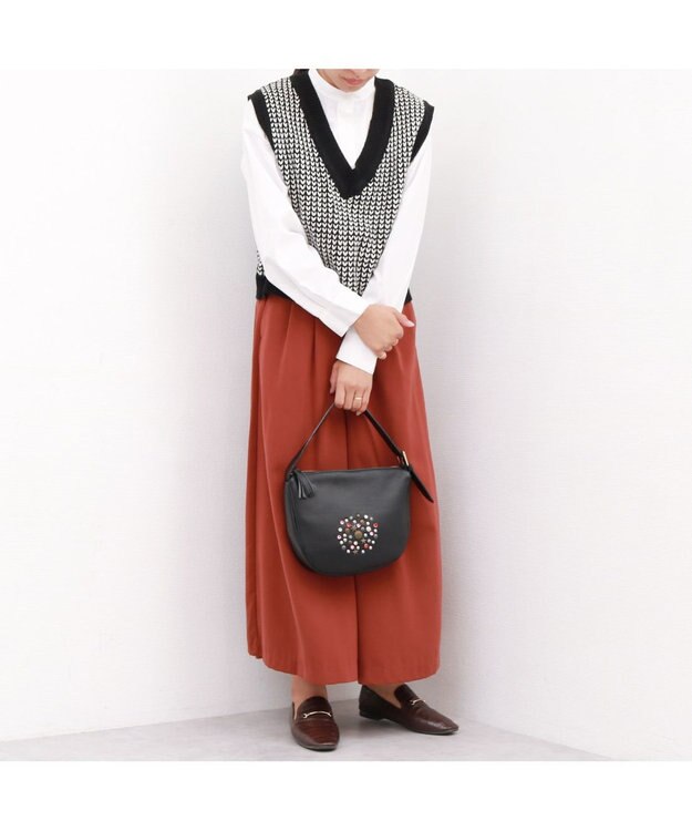 UNBILLION ペルケ perche / マルチスタッズワンショルダー ブラック