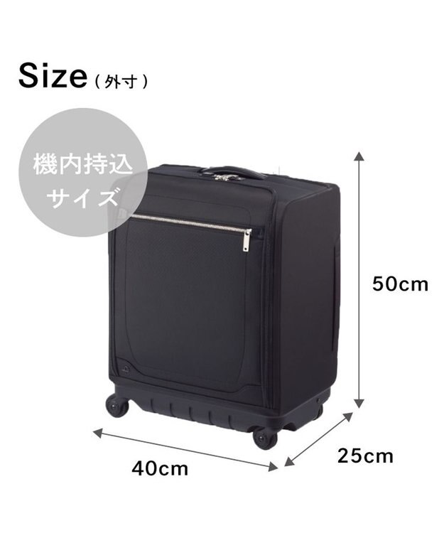 ACE BAGS & LUGGAGE Proteca マックスパスソフト4 ソフトケース 42L 機内持込 12112 プロテカ 日本製 ブラック