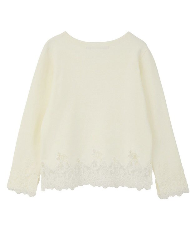 YECCA VECCA レースヘムニット Off White