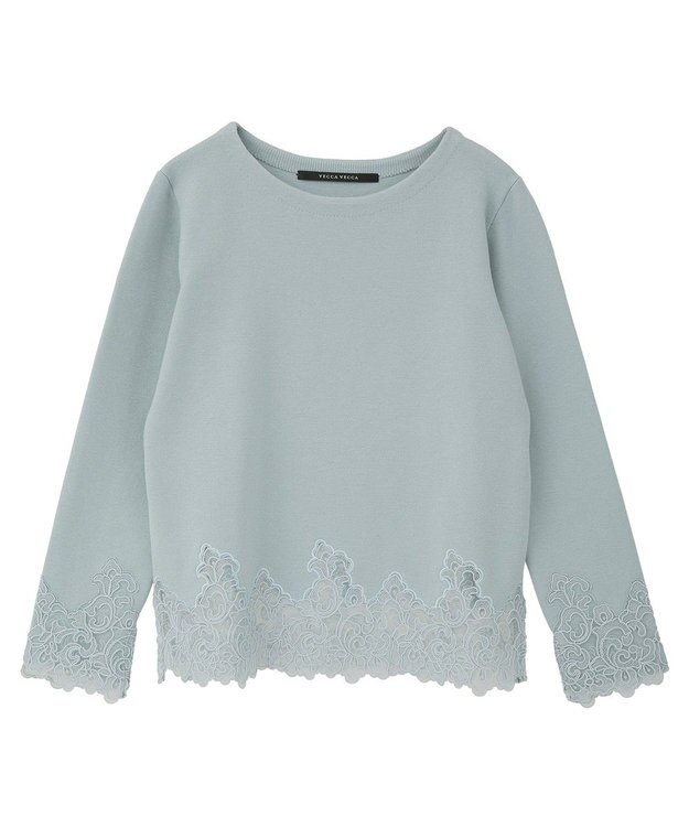 YECCA VECCA レースヘムニット Mint