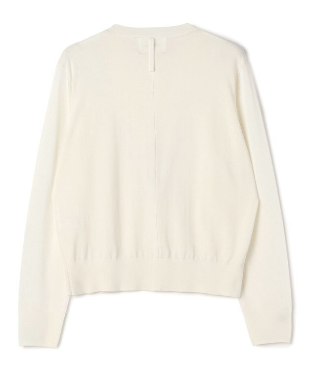 BEIGE， JULIE / コットンシルク 異素材プルオーバーニット Ecru