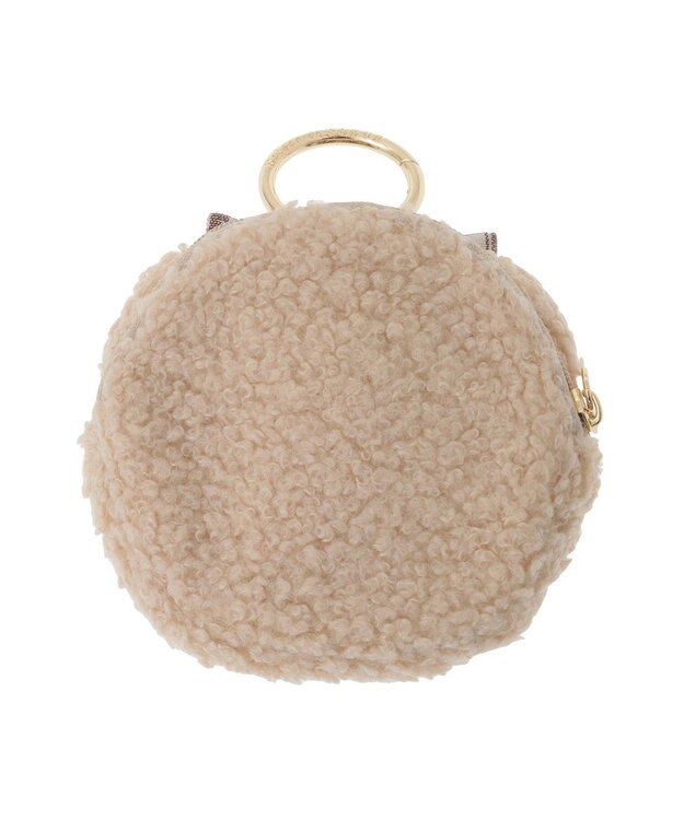 Maison de FLEUR リボンベアチャームポーチ Beige