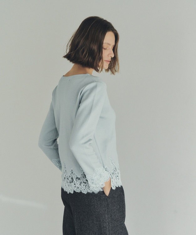 YECCA VECCA レースヘムニット Mint