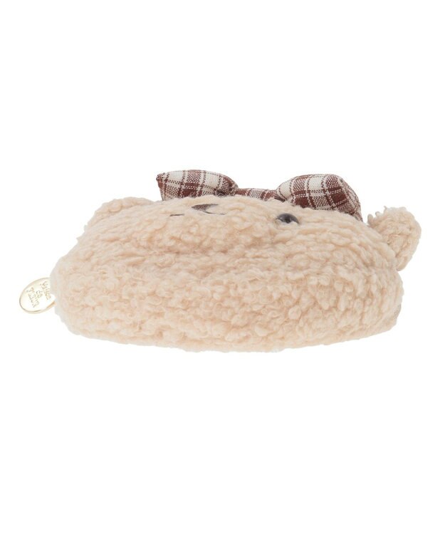 Maison de FLEUR リボンベアチャームポーチ Beige