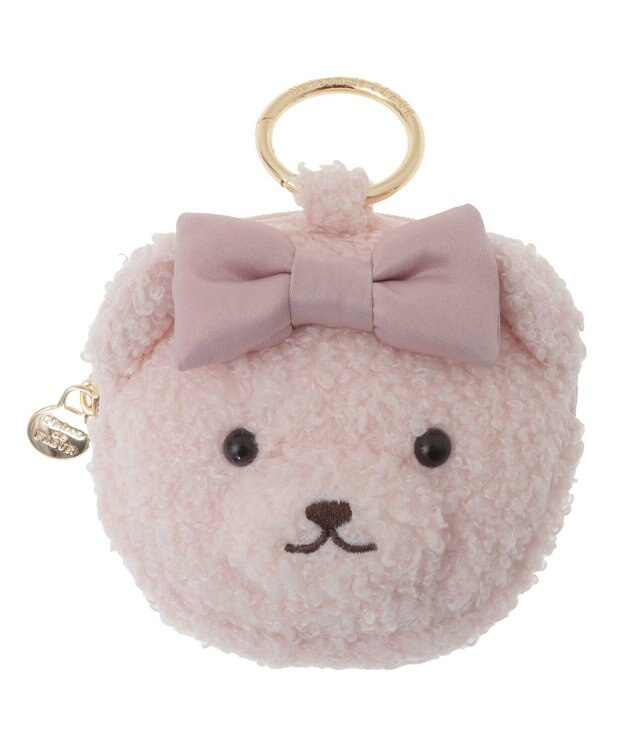 Maison de FLEUR リボンベアチャームポーチ Pink