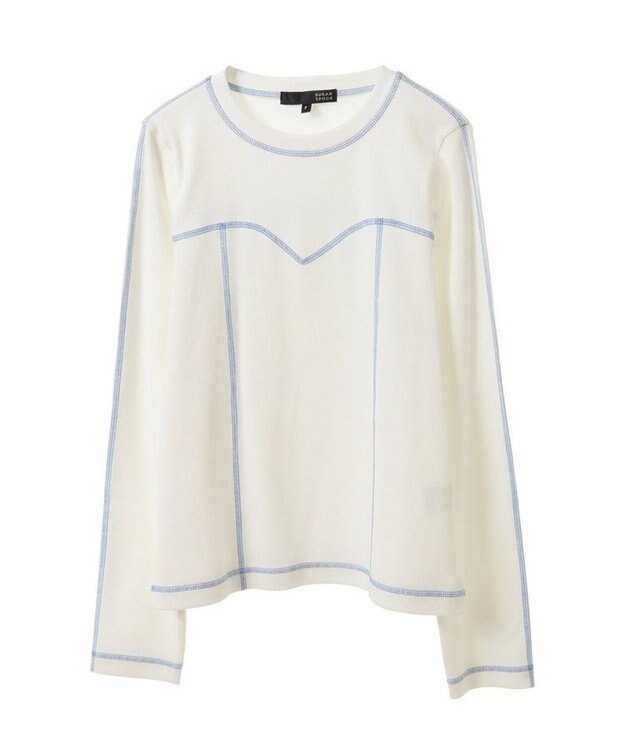 Green Parks ・ＳＵＧＡＲ　ＳＰＯＯＮ　カラーｓｔリブロンＴＥＥ Off White