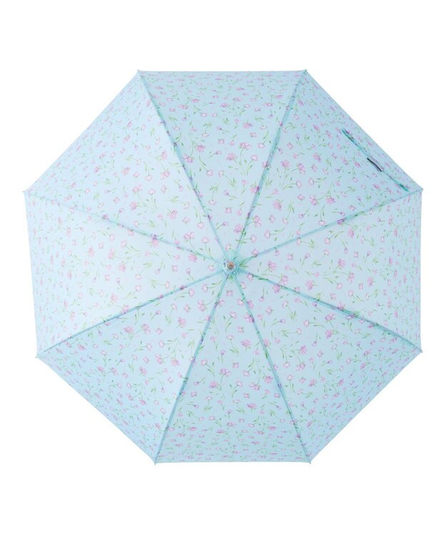 MOONBAT estaa 【耐風】長傘 ダンシングフラワー UV サックスブルー