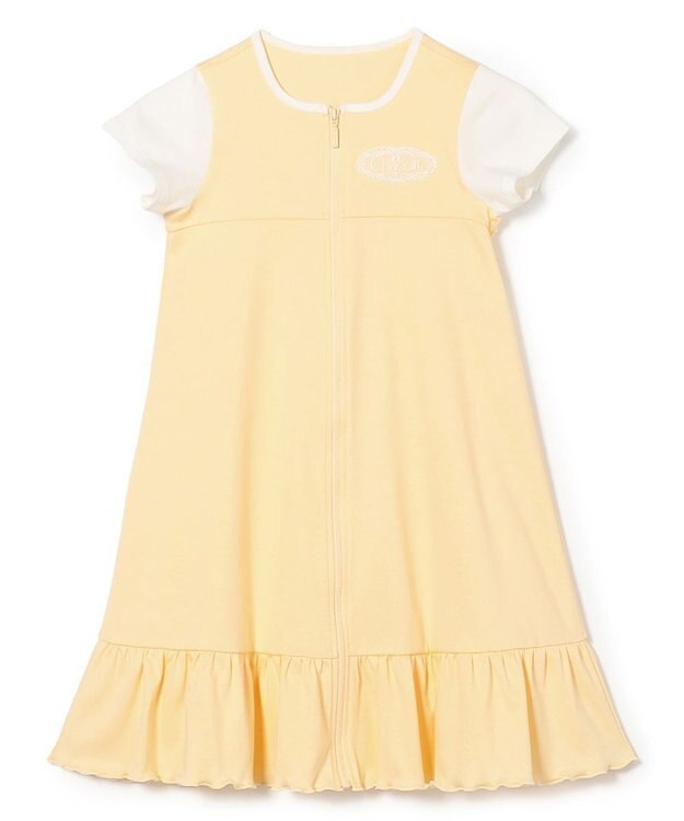 Chacott ジップアップワンピース レモンクリーム