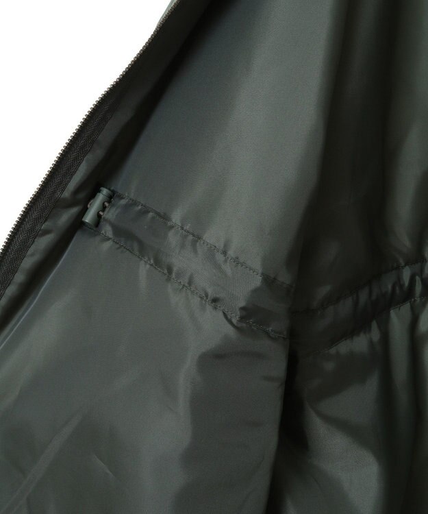 Green Parks リブスタンドキルティングコート Khaki