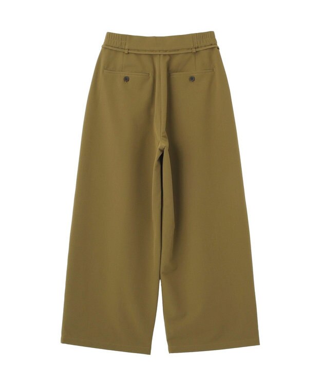 AMERICAN HOLIC リボン付きタックワイドパンツ Khaki