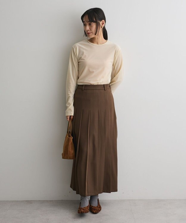 CRAFT STANDARD BOUTIQUE シアーベロアサイドギャザープルオーバー Cream