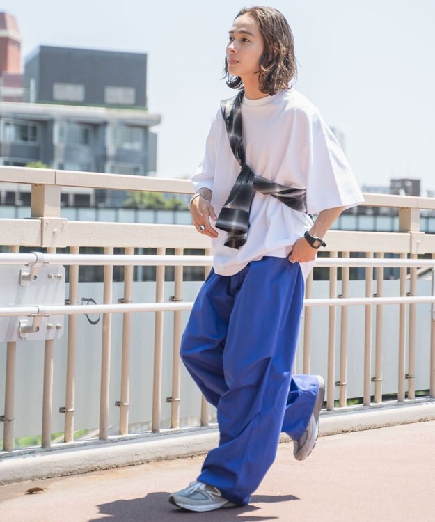 WEGO ワイドミリタリーパンツ ブルー