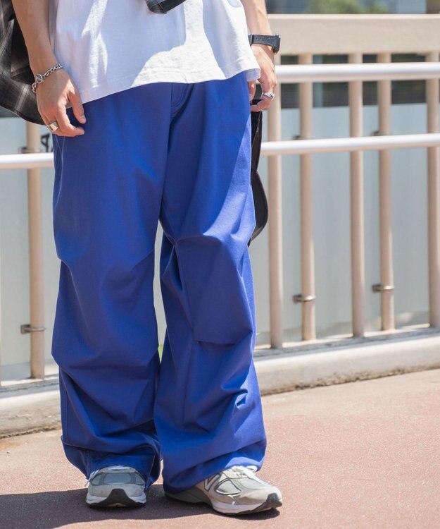 WEGO ワイドミリタリーパンツ ブルー