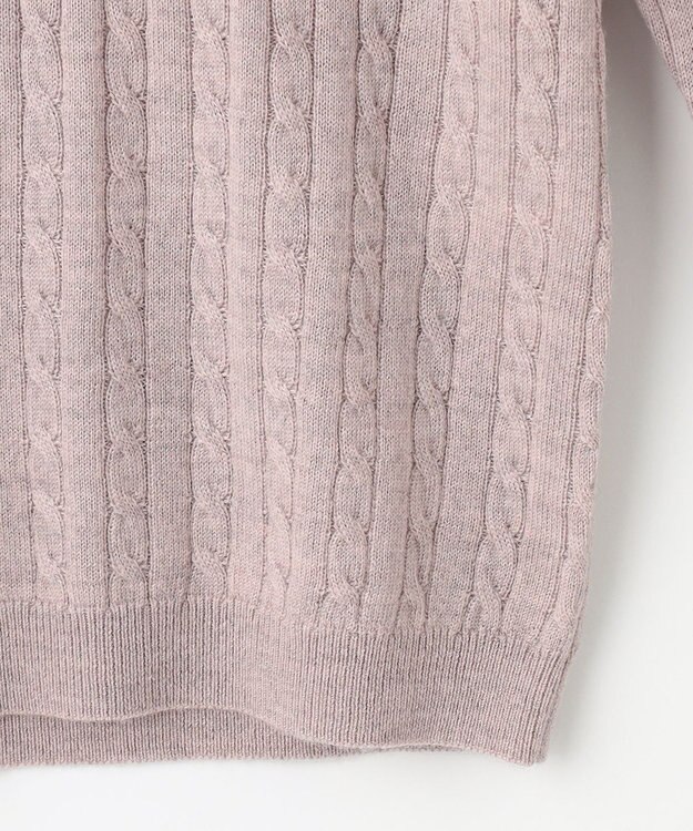 J.PRESS LADIES 【洗える】KNIT BASIC クルーネック ニット ベージュ系