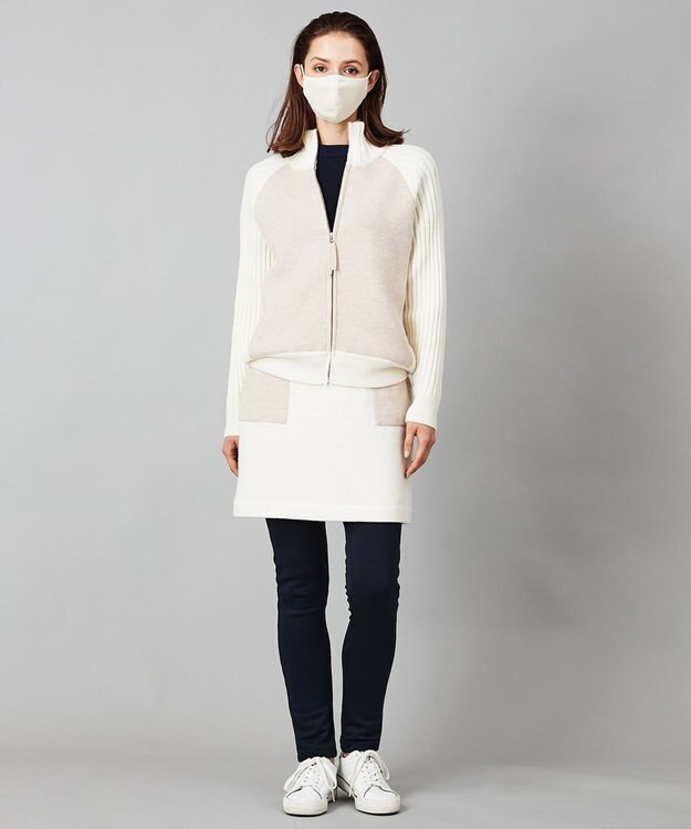 23区GOLF お肌へのやさしさとスタイリッシュさを両立【UNISEX】【保湿/日本製】マスク ベージュ系