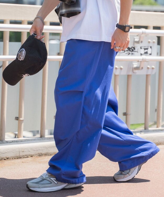 WEGO ワイドミリタリーパンツ ブルー