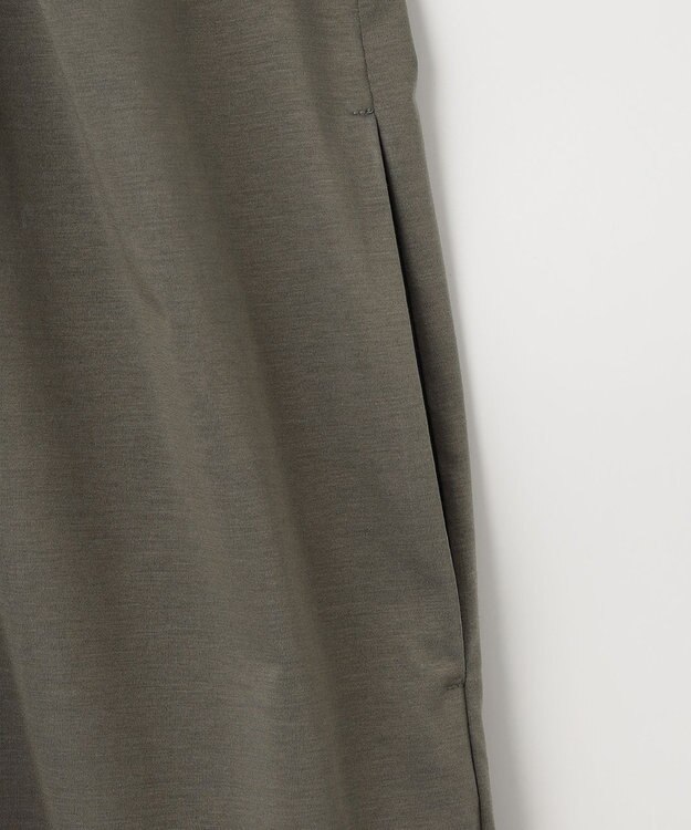 自由区 【WEB限定・洗える・XSサイズあり】ライトギャザーフレアスリーブ ワンピース カーキ系